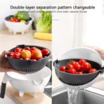9 In 1 Vegetable Cutter with Drain Basket - Image 6