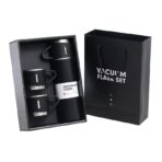 Stainless Steel Vacuum Flask Set with 3 Steel Cups Combo ( 500ml ) - Image 6