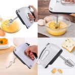 Hand Mixer Blender for Cake, Egg Beater Machine Cream Electric Hand Blender for Cake Mixing Whipping Machine Hand Beater | Electric Egg Beater(260 W) (Whitecolor) - Image 3