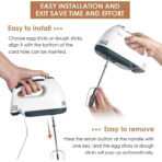 Hand Mixer Blender for Cake, Egg Beater Machine Cream Electric Hand Blender for Cake Mixing Whipping Machine Hand Beater | Electric Egg Beater(260 W) (Whitecolor) - Image 8