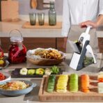 Unique Slicer And Grater With Safety Holder, Vegetable And Fruits Cutter - Image 5