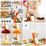 Unique Slicer And Grater With Safety Holder, Vegetable And Fruits Cutter - Image 4