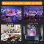Crystal Rose Touch Lamp, 16 Color Changing Romantic Rose Bedside Acrylic Led Crystal Table Lamps - Image 6