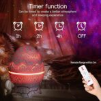Egg Galaxy Star Projector Starry Light with Wireless Music Player - Image 3