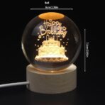 Crystal Ball Happy birthday Night Light - Image 4