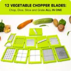 12 in 1 Multipurpose Chopper, Fruits & Vegetable Cutters - Image 6