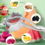 Hand Press Juicer Machine Aluminium Manual Fruit Squeezer Orange Heavy Duty Multipurpose For Fruits (Silver) - Image 6