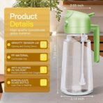 Glass Oil Sprayer And Dispenser Bottle For Kitchen, 2 In 1 Olive Oil Sprayer And Dispenser - Image 2