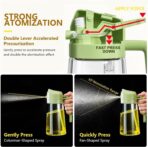 Glass Oil Sprayer And Dispenser Bottle For Kitchen, 2 In 1 Olive Oil Sprayer And Dispenser - Image 4