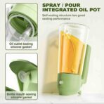 Glass Oil Sprayer And Dispenser Bottle For Kitchen, 2 In 1 Olive Oil Sprayer And Dispenser - Image 3