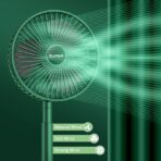 Powerful rechargeable fan With 3 Speed Airflow, Noiseless portable fan for office, home & kitchen - Image 6