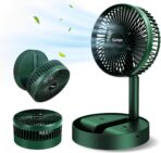 Powerful rechargeable fan With 3 Speed Airflow, Noiseless portable fan for office, home & kitchen